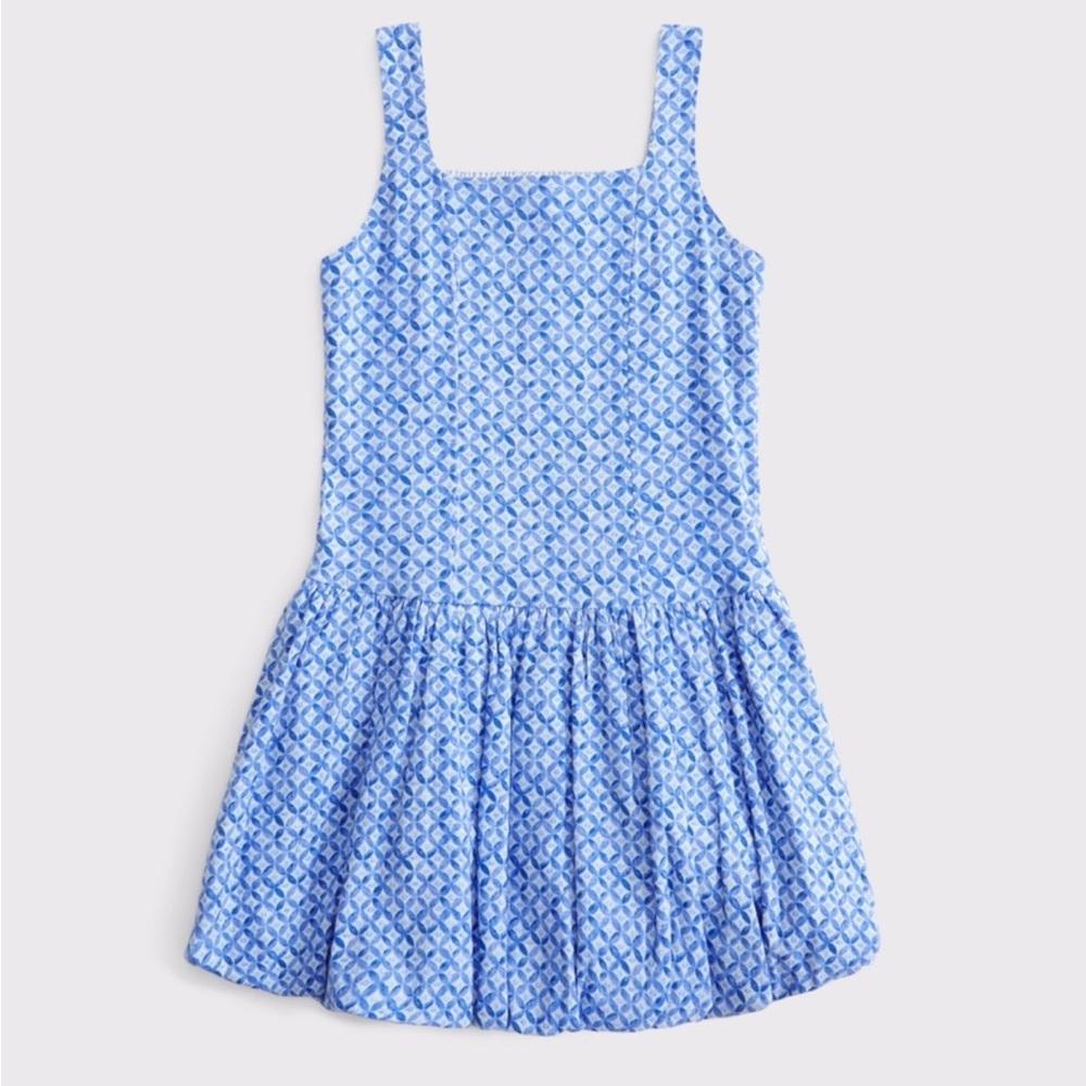 Drop Waist Bubble Hem Tank Dress